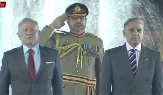 اردن کے شاہ عبداللہ کی 2 روزہ دورے پر پاکستان آمد