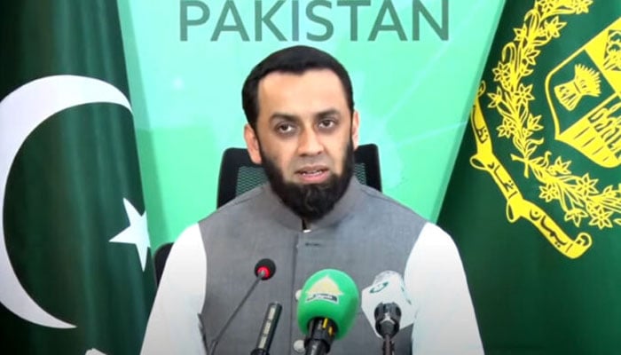 وفاقی وزیرِ اطلاعات و نشریات عطاء اللّٰہ تارڑ—فائل فوٹو