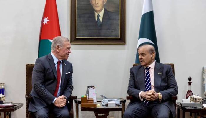 King Abdullah holds key meeting with PM Shehbaz Sharif in Pakistan
