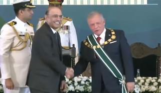 اردن کے شاہ عبداللّٰہ دوم کو اعلیٰ ترین سول ایوارڈ نشانِ پاکستان سے نوازا گیا