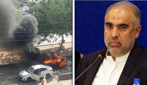 اسد قیصر کی اپوزیشن رہنماؤں کے وفد کے پمراہ اسلام آباد جوڈیشل کمپلیکس حملے پر وکلا سے تعزیت و اظہار ہمدردی