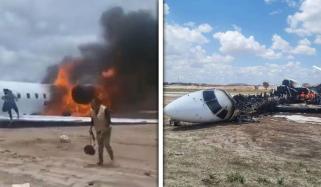 کانگو میں خوفناک طیارہ حادثہ، دل دہلا دینے والی ویڈیو منظرِعام پر