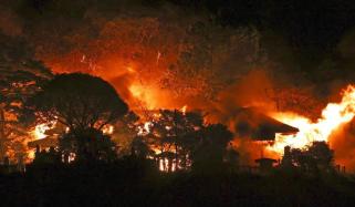 جاپان، رہائشی علاقے میں آتشزدگی سے 170 گھر جل گئے