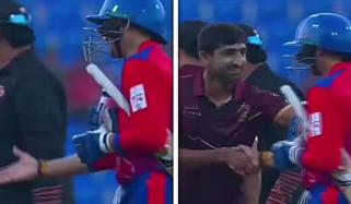 ٹی10 لیگ: ہربھجن سنگھ کا شانواز دھانی سے مصافحہ، سوشل میڈیا پر بحث چھڑ گئی