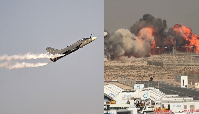 دبئی ایئر شو کے دوران بھارت کا جنگی طیارہ گر کر تباہ، پائلٹ ہلاک