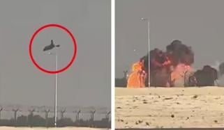  بھارتی جنگی طیارہ تیجس 2 سال میں دوسری مرتبہ گرا 