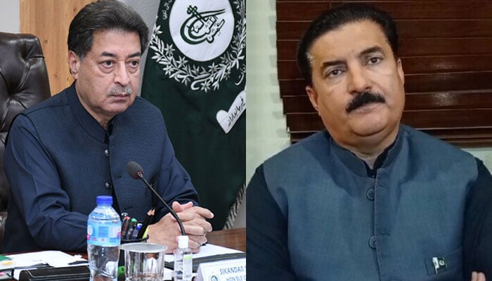 گورنر خیبر پختونخوا فیصل کریم کنڈی کی چیف الیکشن کمشنر سکندر سلطان راجا سے ملاقات