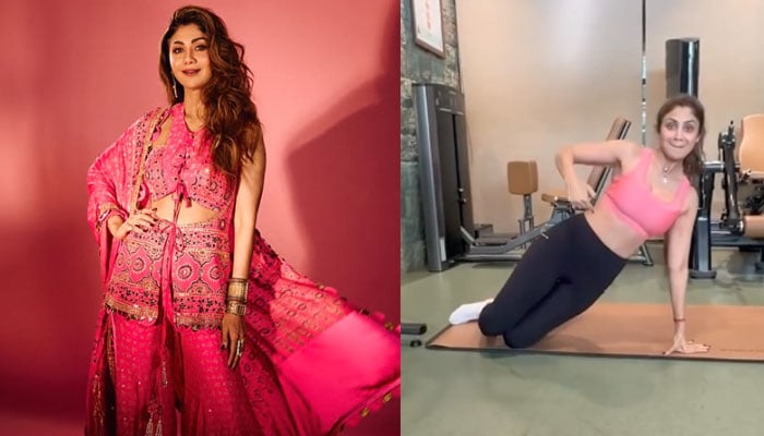 شلپا شیٹھی نے فٹنس ٹپس سے متعلق ورک آؤٹ کی ویڈیو شیئر کردی 