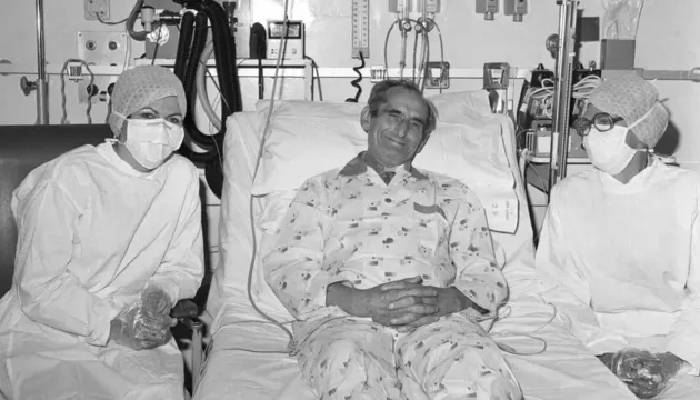 Keith Castle, a recipient of the first successful heart transplant