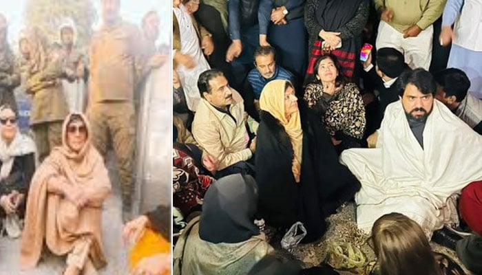 علیمہ خان کا گورکھ پور ناکے پر دھرنا 10 گھنٹے بعد ختم