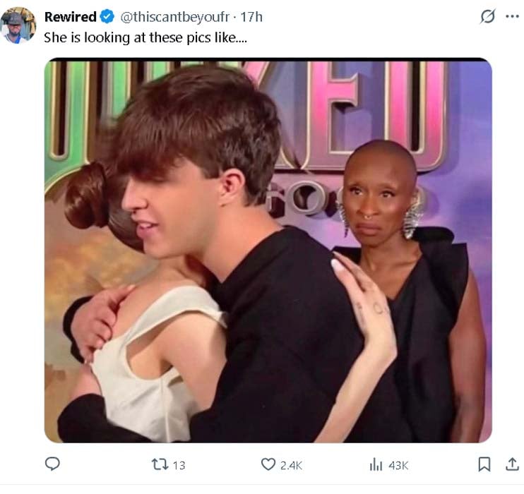 Ariana Grande, Jonathan Baileys cozy video sparks Cynthia Erivo jealousy