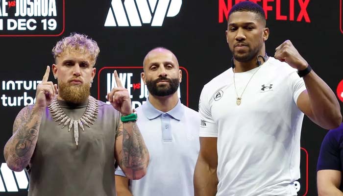 Jake Paul predicts long night for Anthony Joshua ahead of December fight