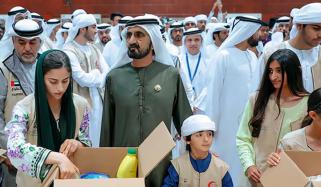 یو اے ای کی فلسطینیوں کیلئے خوراک کے 1 کروڑ پیکٹس کی مہم شروع