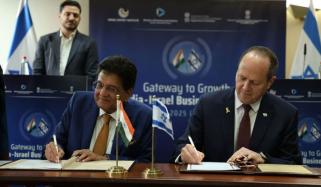 بھارت اور اسرائیل کے درمیان آزاد تجارتی معاہدے کیلئے ٹرمز آف ریفرنس پر دستخط