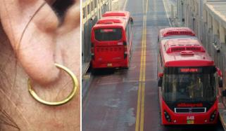 لاہور: میٹرو بس میں سونے کی بالیاں نوچنے والی 2 برقعہ پوش خواتین گرفتار