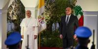 پوپ لیو بیروت پہنچ گئے، صدر جوزف عون نے استقبال کیا