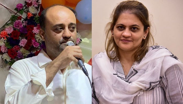 ترجمان سندھ حکومت سعدیہ جاوید اور ڈپٹی میئر کراچی سلمان مراد، فائل فوٹو