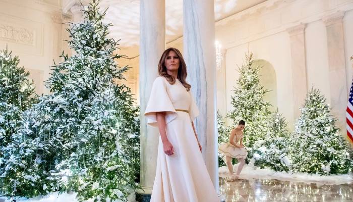 Melania Trump unveils White House Christmas decorations for 2025