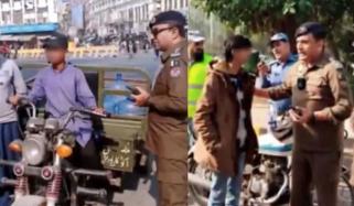 مریم نواز نے ٹریفک قوانین کی خلاف ورزی پر کم عمر طلبہ کی گرفتاری روک دی