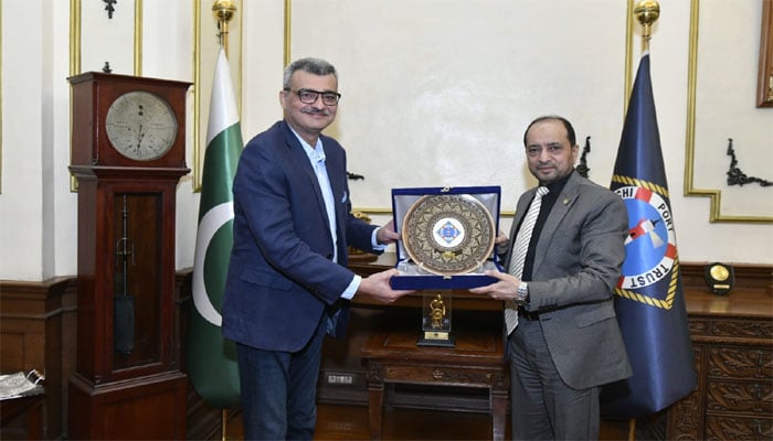 ڈاکٹر علی فرحان رضی کی چیئرمین کے پی ٹی ریئر ایڈمرل (ر) شاہد احمد سے ملاقات