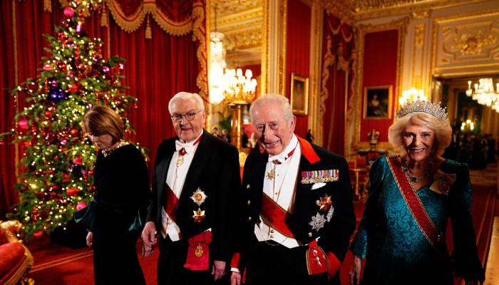 Charles, Camilla host Christmassy State Banquet for German Presidential Couple