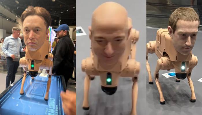Elon Musk, Bezos and Zuckerberg robots shock visitors at Art Basel Miami