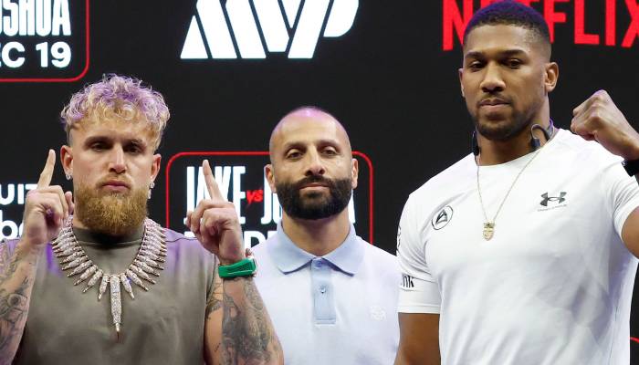 Anthony Joshua makes weight ahead of highly anticipated fight with Paul