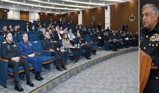 میری ٹائم سیکیورٹی ورکشاپ کے شرکاء کا نیول ہیڈکوارٹرز کا دورہ