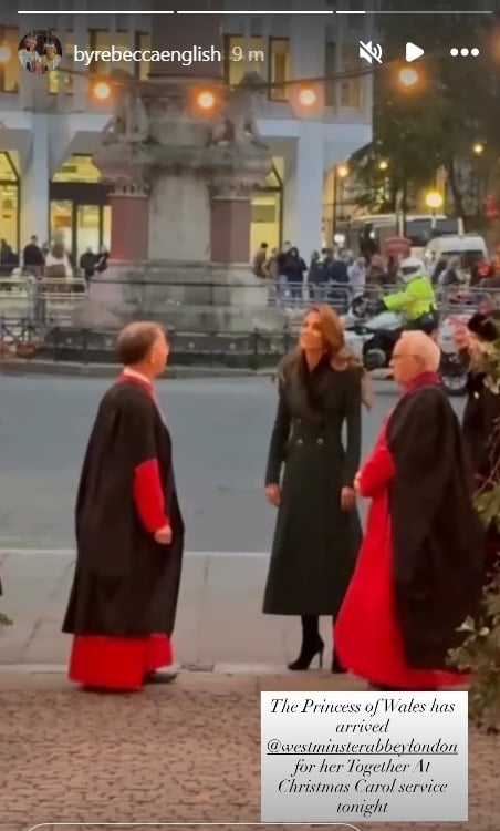 Kate Middleton beams at Christmas Carol Service