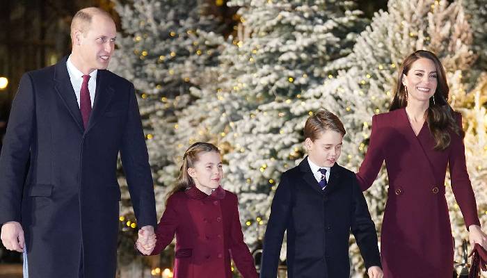 Princess Kate joined by Prince William and kids at Christmas Carol Service