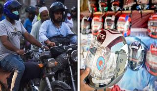 فیصل آباد: حکومت کی سخت پابندی نے ہیلمٹ فروشوں کی چاندی کردی