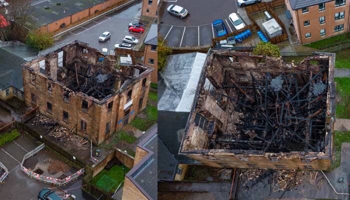 182-year-old Pollokshaws Parish Church severely damaged in devastating fire