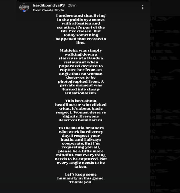 ہارڈک پانڈیا مہیکا شرما کی ویڈیو بنانے پر پاپارازی پر برس پڑے