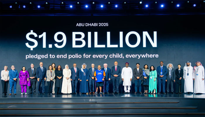 پولیو کیخلاف ابوظبی سمٹ: پاکستان کا 15 کروڑ 40 لاکھ ڈالرز مختص کرنے کا اعلان