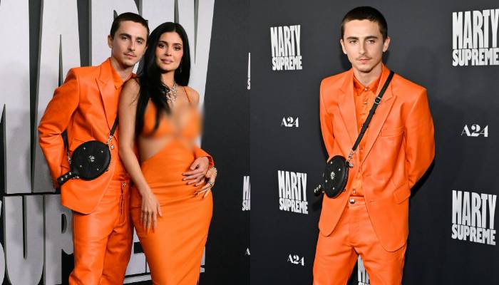 Kylie Jenner, Timothée Chalamet serve couple goals at Marty Supreme premiere