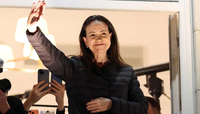 Machado makes first public appearance in 11-month after Nobel Peace Prize win