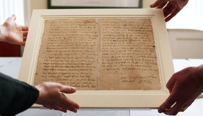 Mary Queen of Scots’ final letter returns to public view at Perth Museum