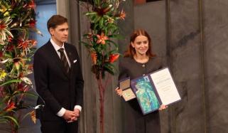 وینزویلا کی اپوزیشن رہنما ماریا کورینا کا نوبل امن انعام بیٹی نے وصول کرلیا