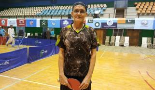 نیشنل گیمز: 59 سالہ عاصم قریشی کا ڈبلز ٹیبل ٹینس میں سلور میڈل جیت کر ریکارڈ قائم