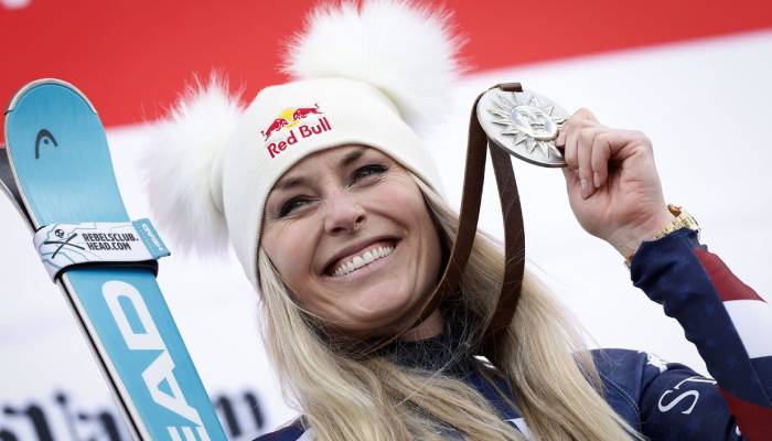 Lindsey Vonn makes history as oldest downhill World Cup winner at 41
