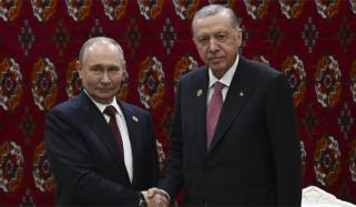 ترکمانستان: ترک صدر اردوان کی  روسی ہم منصب پیوٹن سے ملاقات، یوکرین جنگ پر گفتگو