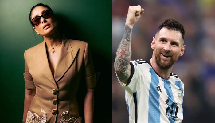 Kareena Kapoor, Taimur and Jeh meet Messi in Mumbai during GOAT Tour India