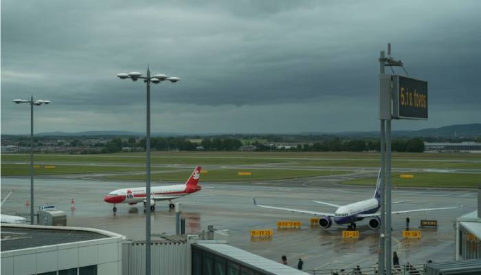 Manchester Airport disrupted as flights face delays amid heavy rain, repairs