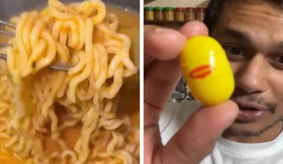 نوڈلز کیپسول کی وائرل ویڈیو پر کمپنی کا ردِعمل سامنے آ گیا