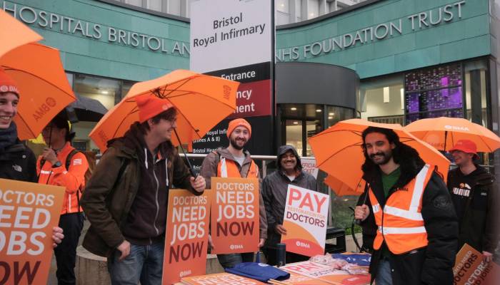 England’s doctors to strike for five days as flu cases rise sharply