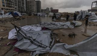 شدید سرد موسم اور طوفانی ہواؤں سے فلسطینیوں کی مشکلات میں اضافہ