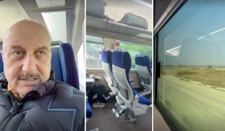 انوپم کھیر کا فلائٹ چھوٹنے پر ٹرین سے سفر