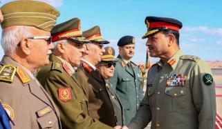 فیلڈ مارشل کا لیبیا کا سرکاری دورہ، گارڈ آف آنر پیش