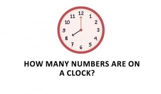 ایک گھڑی میں کتنے نمبر ہوتے ہیں؟