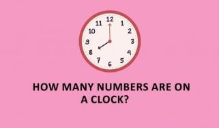 ایک گھڑی میں کتنے نمبر ہوتے ہیں؟